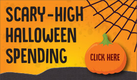 Goes to page displaying info graphic on how Americans stack up for Halloween spending
